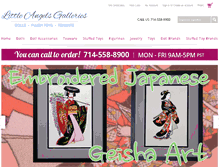 Tablet Screenshot of angelsgalleries.com